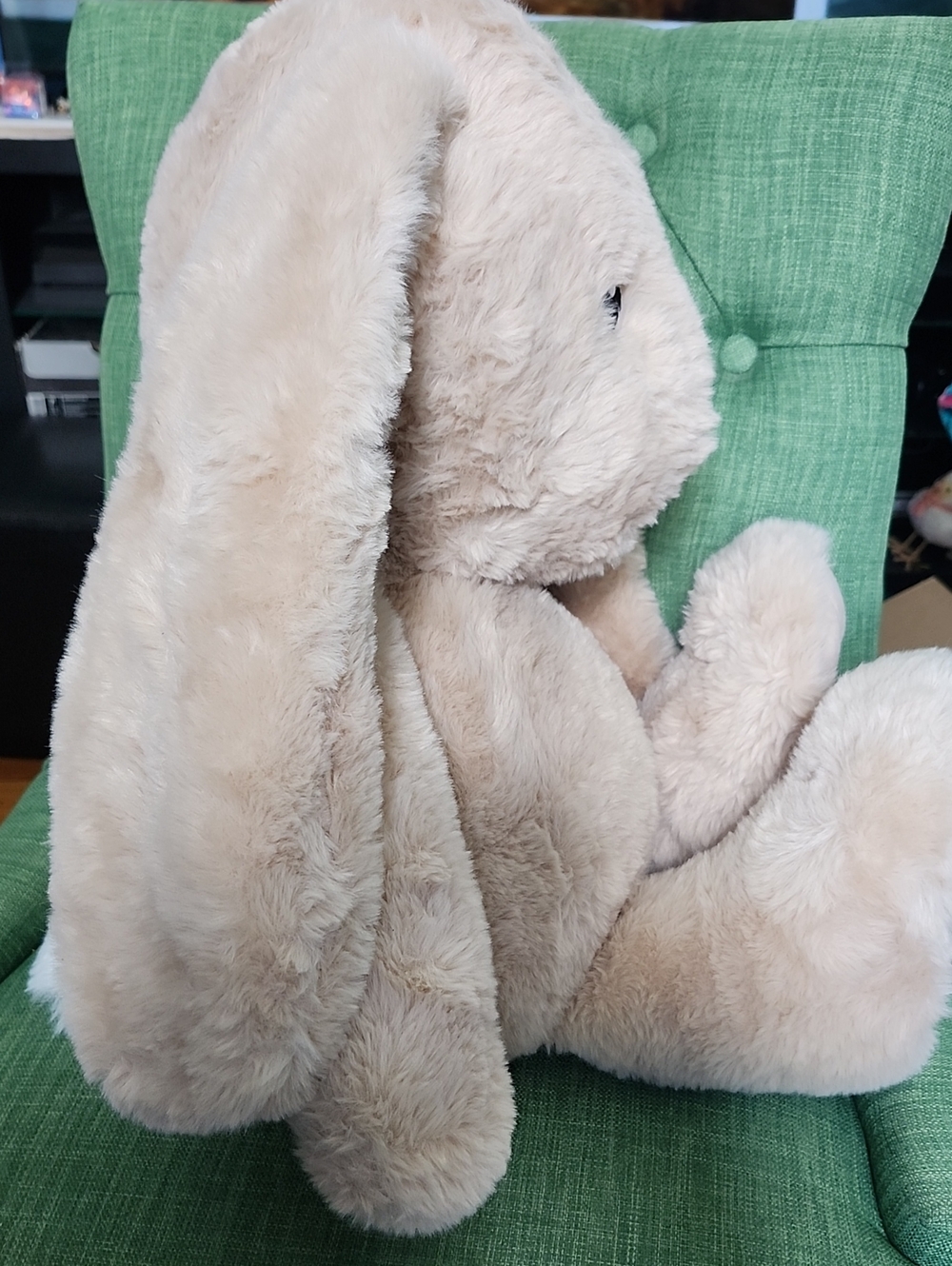 Gigglescape Oversized Plush Beige Bunny Stuffed Animal - Soft Kids Toy - Picture 2 of 7